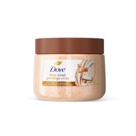 Dove Exfoliante corporal de azúcar morena y mantequilla de coco exfolia y nutre profundamente para una piel suave y radiante, 15 onzas