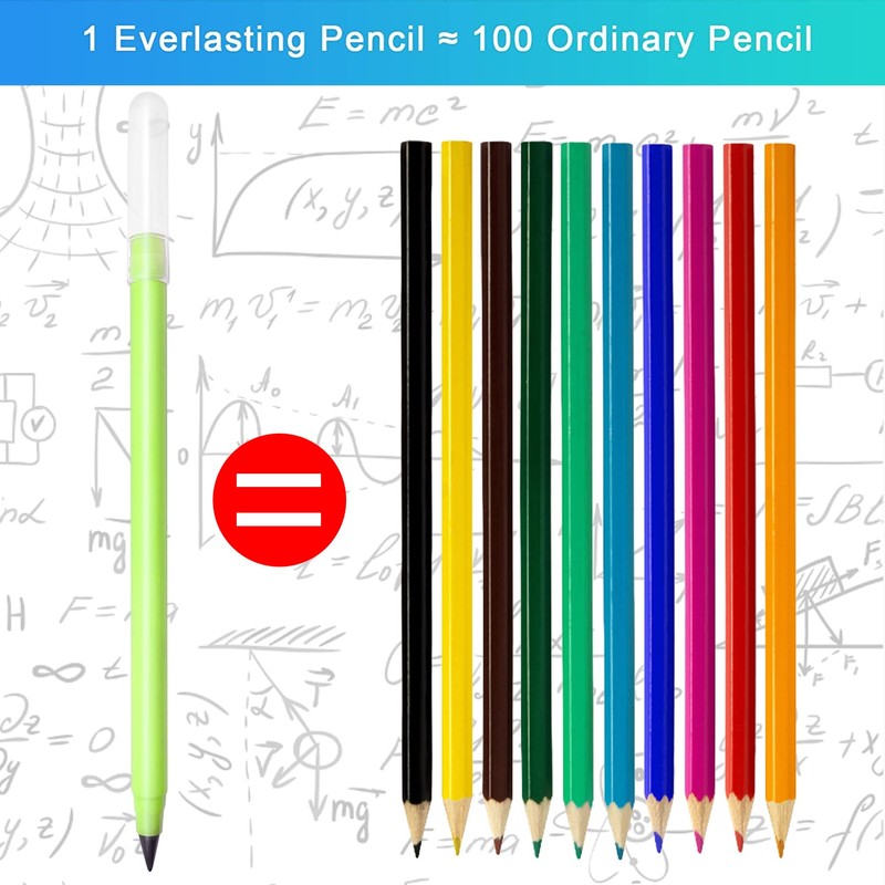 Ourdort Eternal Pencil, Pack of 6 Eternal Pencils, Portable Everlasting