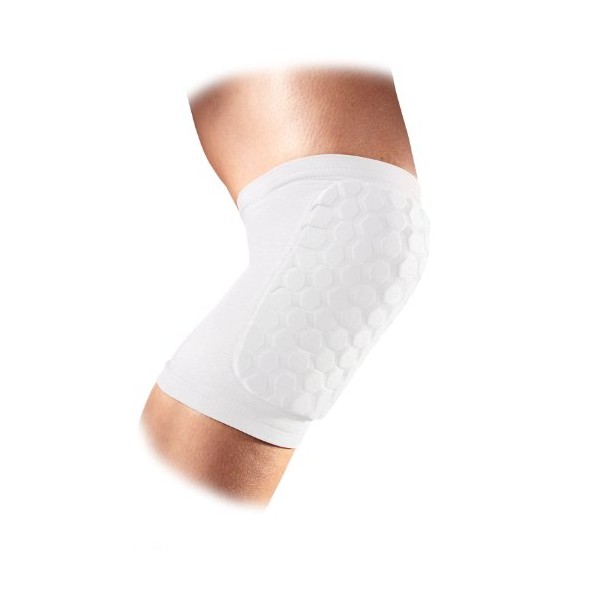 McDavid Sports Medicine 6440 Hex Knee/Elbow/Shin Pad, Large, White