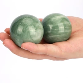 gemshan Baoding Jade Balls Tool for Hand, Shoulders, Neck, Back, Foot Deep Tissue, Muscle Knots, Yoga and Myofascial Release