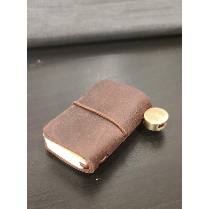 Hesena Miniature Notebook - Handmade Leather Cover