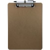 Pen Holder Clipboard, Letter Size, Low Profile Clip, Hardboard Single (Pen Included)
