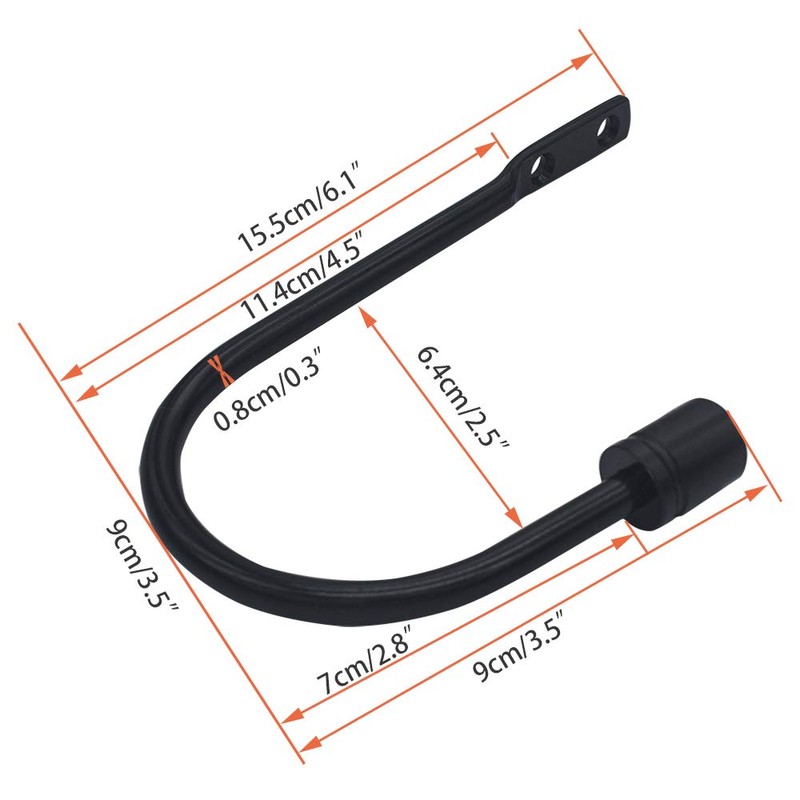 Zip Seven Heavy-Duty Curtain Holdbacks Metal Drapery Tieback Hooks Wall