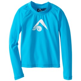 Kanu Surf Rashguard Platino para niños, Azul, 2 Años