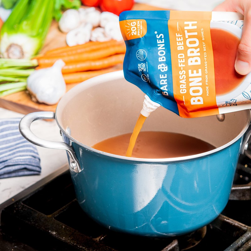 Bare Bones Beef Bone Broth for Cooking and Sipping, 16