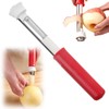 TokTech Apple Corer, Stainless Steel, Fruit Corer, Peeling Function, Comfort