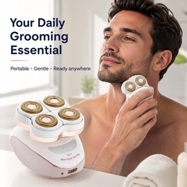 Electric Body Shaver for Women & Men – Rechargeable Floating-Head Razor for Face, Legs, Bikini & Underarms