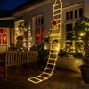Luces Navideñas de Escalera 3M 240 LED con Santa Claus
