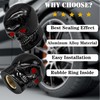 MEAJOO 4PCS Skull Style Tire Valve Stem Caps, with O