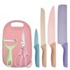 7 PCS Wheat Straw Knife Set Chef Knife Bread Knife