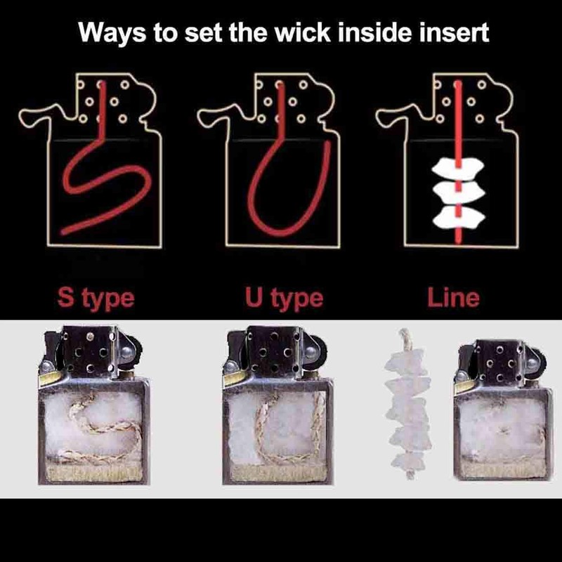 Lighter Cotton Wadding and Felt and Wick for Your Oil