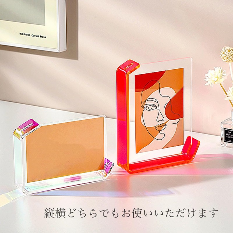 Queen-b Acrylic Clear Stylish Photo Frame Desktop Photo Photo Stand