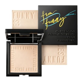 FUNNY ELVES UV Soft Matte Pressed Powder SPF 38, PA++ UV Powder, Mats, Pore Covering, Face, Sunscreen, Reduces Shine (nu00 (Compatible Skin Color: All Skin Tones))