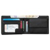 Benthill Men's Genuine Leather Wallet with RFID Protection, Dark Brown
