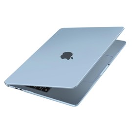 MOSISO Funda Compatible con MacBook Air 13 Pulgadas 2025-2022 M4 A3240 M3 A3113 A2681 M2 Chip Case, Ultra-Fino Delgado Natural Original Color Carcasa Rígida de Protectora Cubierta, Azul Cielo