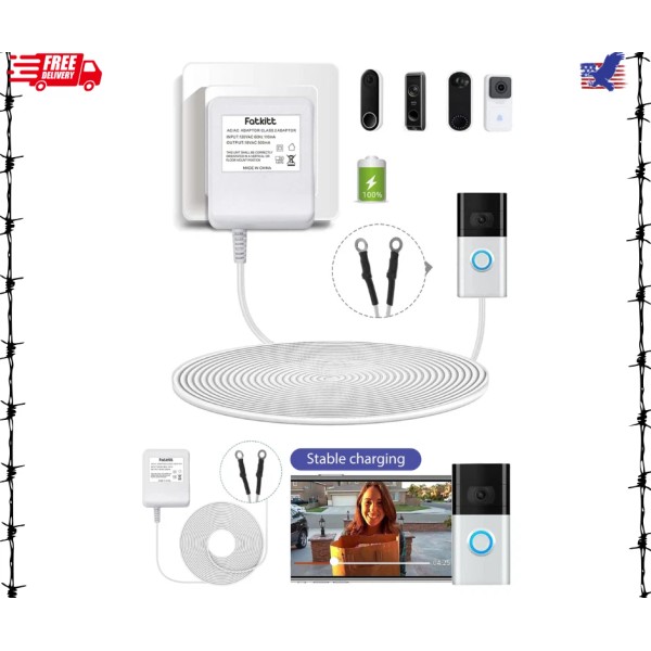 Does not apply 18V Doorbell Transformer, Power Supply Adapter Compatible