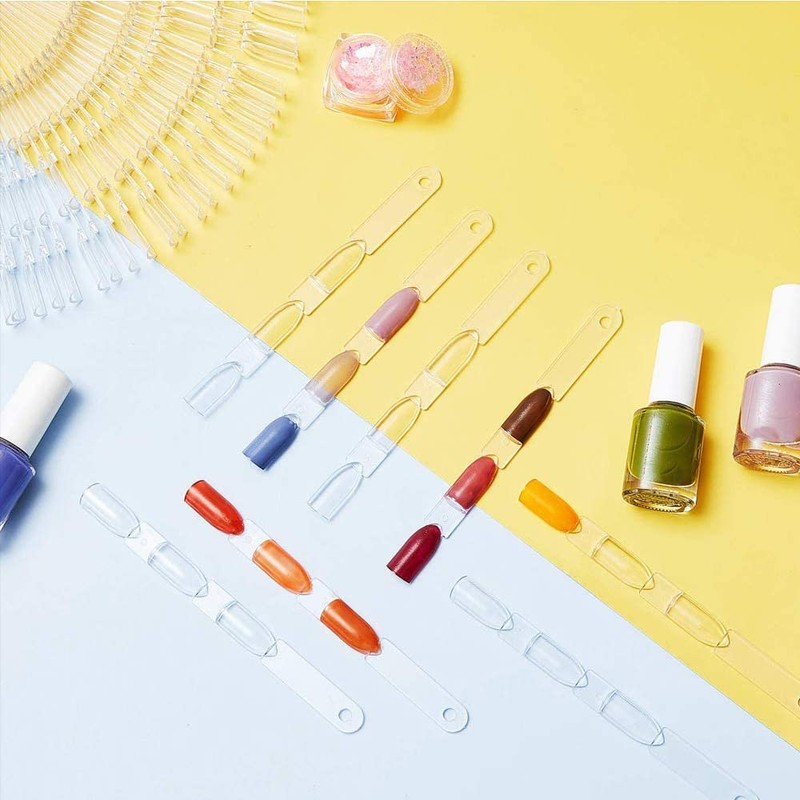 Set of 2 100 Nail Display Nail Art Tips, Nail