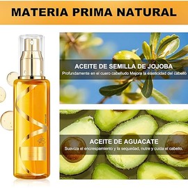 100ml Aceite Esencial de Tratamiento Capilar Hidratante, Aceite Para Cabello Sedoso Hidratante y Fortalecedor, Aceite Hidratante y Fortalecedor For El Cabello Sedoso Para Hombres y Mujeres (2pcs)