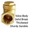 Uenede Solid Brass 3/4 Inch Horizontal Swing Check Valve 3/4"