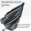 Cobalt M35 Step Drill Bit, TiAlN Coating 4 Spiral Flute