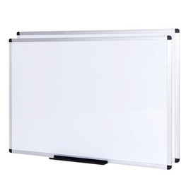 VIZ-PRO Magnetic Whiteboard/Dry Erase Board, 48 X 48 Inches, 2 Pack, Silver Aluminium Frame