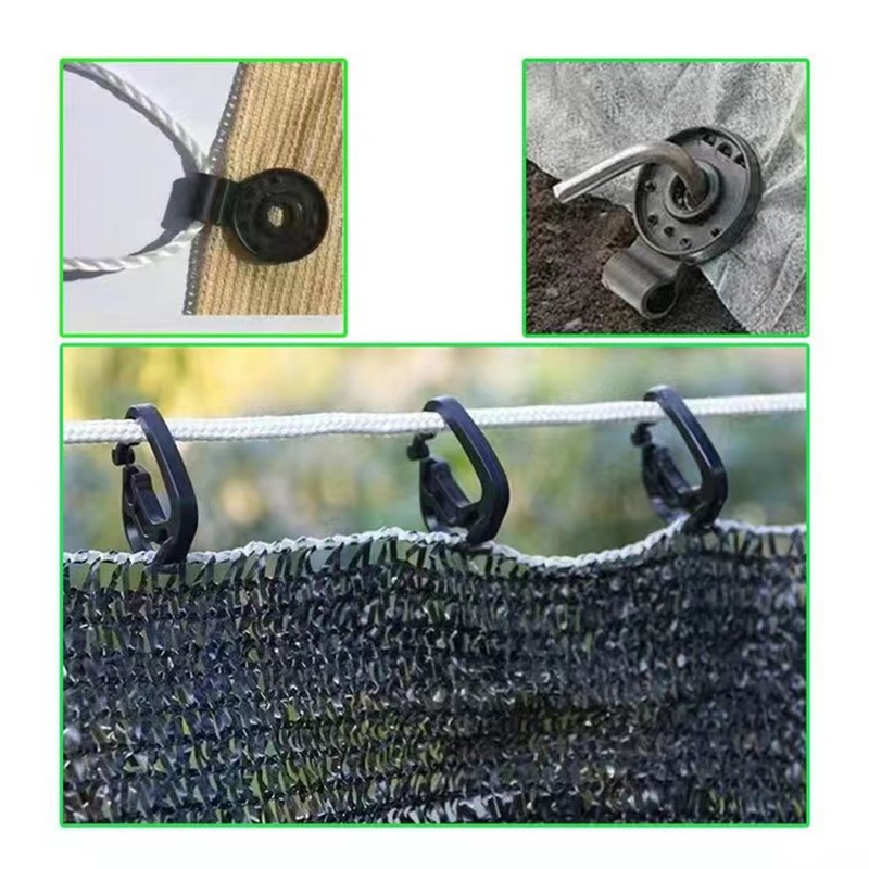 100Pcs Shade Cloth Heavy Duty Lock Grip Plastic Clips for