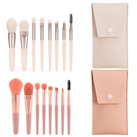 Makeup Brush Set, 16 Pieces Professional Brush Set, Makeup Brush, Cosmetic Brush, Face Brush, Eye Brush, Eyeshadow Brush, Powder Brush, with Makeup Bag, Multicoloured
