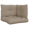 vidaXL Outdoor Pallet Cushions Set of 3 - Taupe, Comfortable,