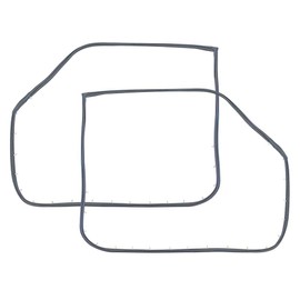 Auto Krafters Compatible/Replacement For Front Door Weatherstrips Pair 1966-67 Fairlane Comet Capri 4-Door Sedan 1968-69 Torino Station Wagon and More (C6OZ-5420530PR)