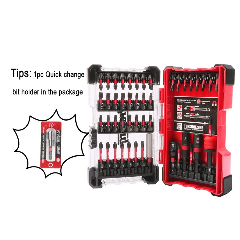 Protorq Impact Drive Bit with Quick change bit holder, Christmas