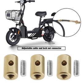 ECSiNG Pack of 10 Brake Cable Nipple Screws Replacement Motorcycle Solderless Throttle Cable Nipple Accessories for Car Motorcycle Bicycle Metal