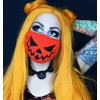 Trick or Treat Pumpkin Face Mask Kreepsville 666 Horror Fashion