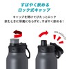 Atlas ADHB-1000GY Water Bottle, 1 Liter, Direct Drinking Bottle with