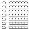 Trimming Shop Non Welded Metal D Ring Fasteners Durable Buckles