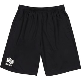 Penalty Soccer Futsal Shorts, Half Pants, High Splash Pants, Stretchy, Sweat Absorbent, Quick Drying, Adjustable Waist Drawstring, Double Pockets, Black, O