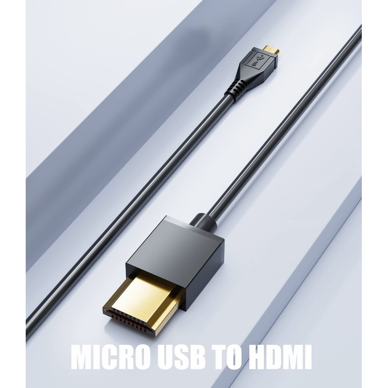 Eanetf HDMI to Micro USB Cable, 1.5M/ 5ft HDMI Male