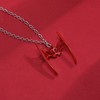 Sphers Necklace Women Red Crown Pendant Necklace
