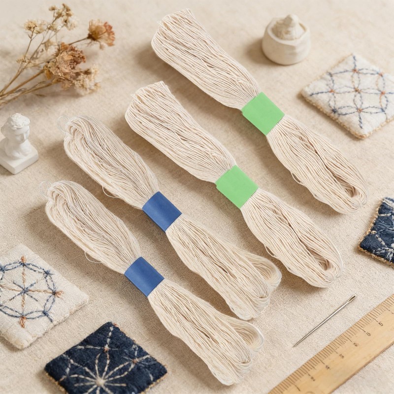 4pcs Sashiko Thread Jumbo Skein Sashiko Kit Sashiko Skein with