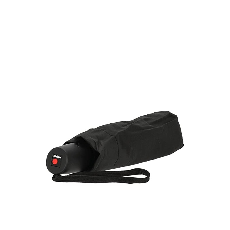 Knirps Umbrella Pocket Umbrella with Automatic Open/Close in Case, black,