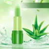 Generic Long Lasting Crystal Jelly Aloe Vera Lipsticks Temperature Color