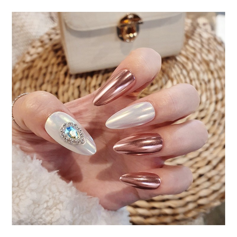Pink Beam Handmade Nail Tips - Long Stiletto / 핑크빔