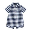 Mud Pie Boy Gingham Shortall; 3-6 Months
