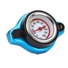 Aluminum Alloy Radiator Cap with Temperature Gauge Pressure Adjustment Leakproof