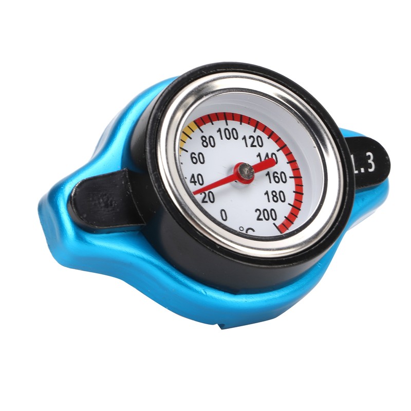 Aluminum Alloy Radiator Cap with Temperature Gauge Pressure Adjustment Leakproof