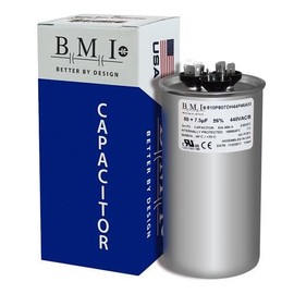 80 + 7.5 Mfd x 370 or 440 VAC, Trane Replacement Dual Round Run Capacitor/Made in The U.S.A.