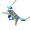 BONSNY Love Pets Enamel Zinc Alloy Golden Retriever Necklace Dog