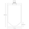 Ibis300 Transparent 10.1 fl oz (300 ml) Cap Pouches with