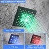 SKOWLL Rain Head Shower Kit Wall Mounted LED Shower Faucet