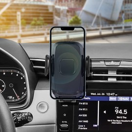 szyuchen Car Cell Phone Holder Mount for Hyundai Tucson 2024 2023 2022 Accessories, Dashboard & Air Vent Bracket with Custom Base Compatible for 4.0"-7.0" Cell Phones