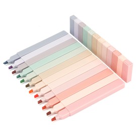 12 Pcs Highlighters,Highlighters Pens-Assorted Pastel Morandi Colours with Soft Chisel Tips,No Bleed Text Markers for School,Office & Bible Study-Perfect as Back to School Gift & Stationery Supplies